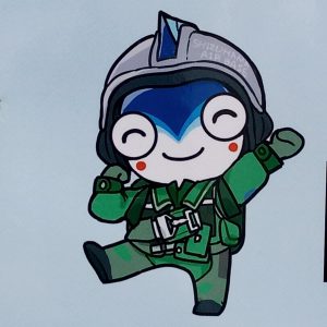空自静浜基地航空祭2019にて 投稿;F Hannah@スカイ・クロラ「散香マークB」ファインモールドさん ミリタリー写真