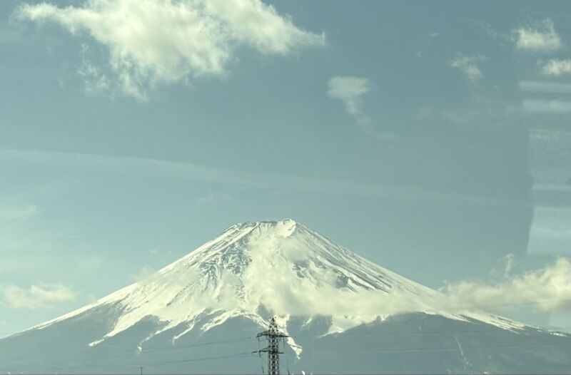 Image for the Tweet beginning: #富士吉田 で講演の為、#大月 から前進 